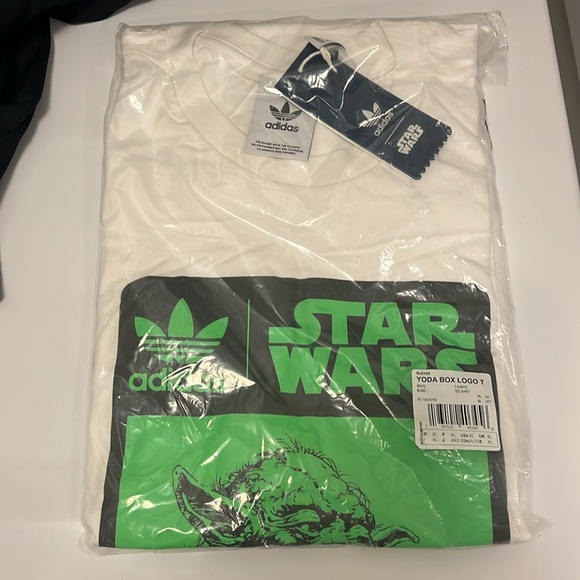 Adidas Yoda Star Wars Box Logo T Shirt new Mens Size XL - Picture 5 of 5